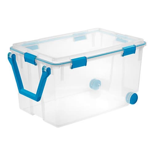Sterilite 120 qt. Wheeled Gasket Box - Clear - Home/Home/Storage & Organization/Storage Containers/ - ShelHealth