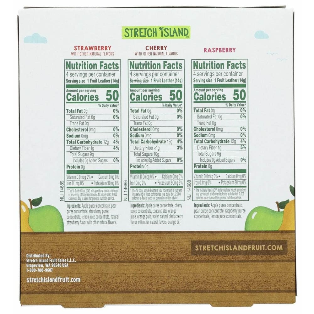 STRETCH ISLAND Grocery > Snacks > Fruit Snacks STRETCH ISLAND Fruit Leathers Variety Pack 12 Count, 5.9 oz