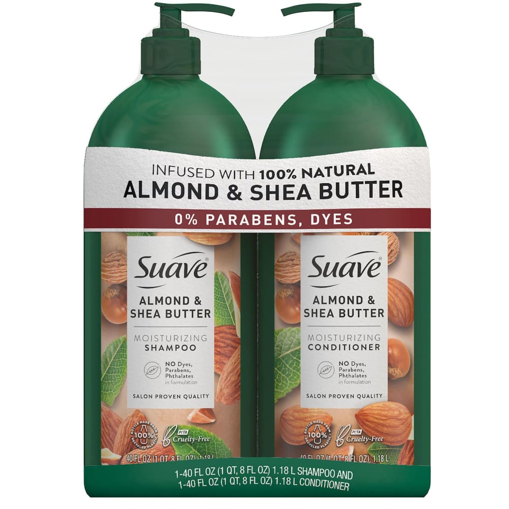 Suave Professionals Moisturizing Shampoo and Conditioner Almond and Shea Butter 2 pk. - Suave