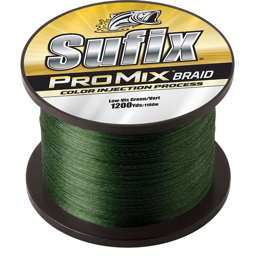 Sufix ProMix® Braid - 10lb - Low-Vis Green - 1200 yds - Hunting & Fishing | Lines & Leaders - Sufix