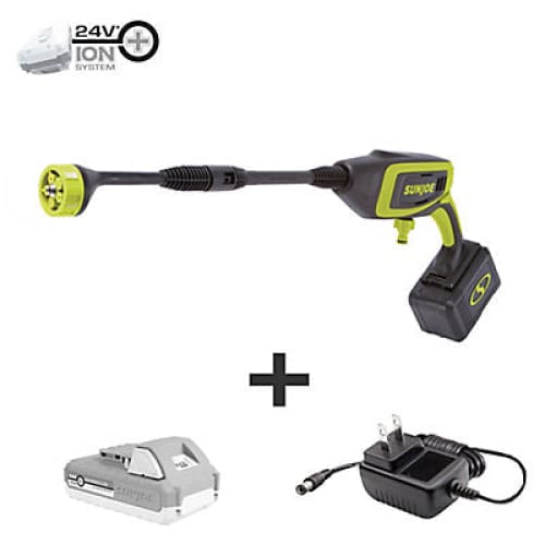 Sun Joe 24-Volt Ionmax Power Cleaner Kit with 2.0 Ah Battery and Charger - Home/Lawn & Garden/Outdoor Power Equipment/Pressure Washers/ -