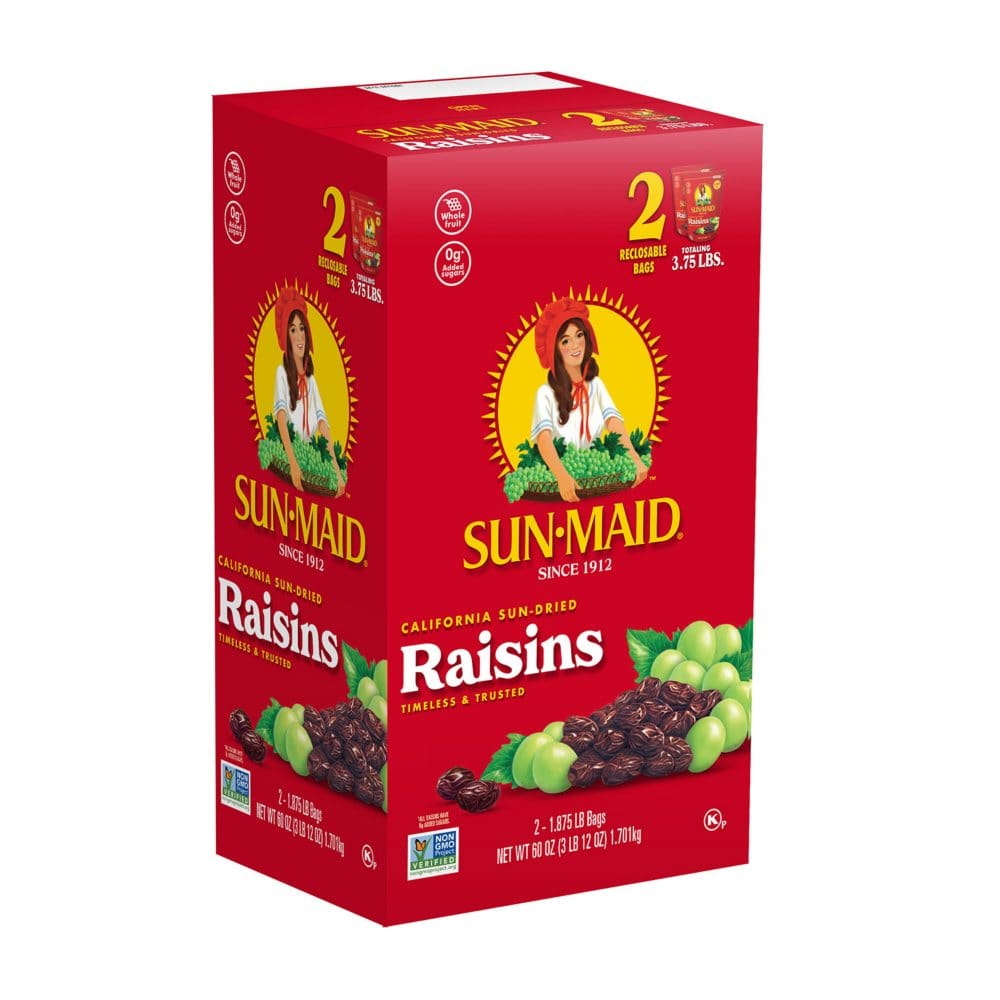 Sun-Maid Raisins (30 oz. 2 ct.) - Snacks Under $10 - Sun-Maid