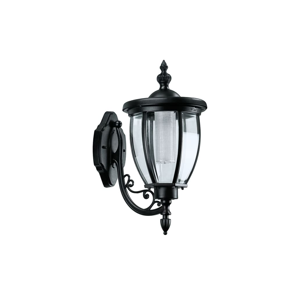 Sun-Ray Kenwick Wall Mount Solar Lantern - Black - Sun-Ray