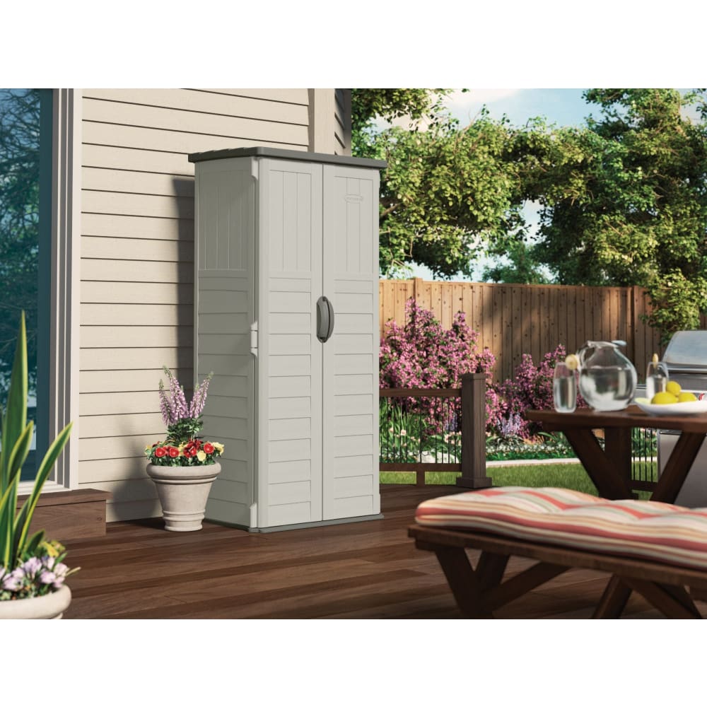 Suncast 22 Cu. Ft. Vertical Resin Storage Shed - Home/Lawn & Garden/Deck & Outdoor Storage/ - Suncast