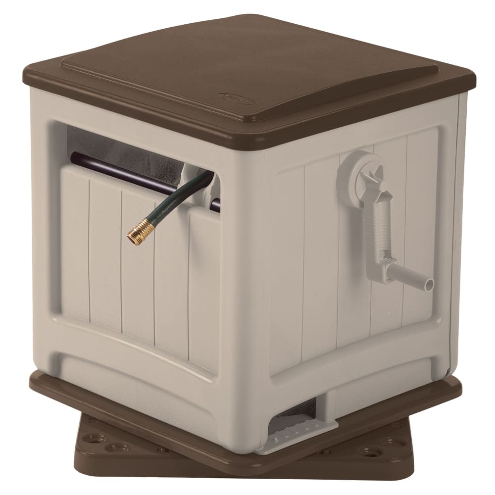 Suncast 225’ Swivel Hose Hideaway - Taupe - Suncast
