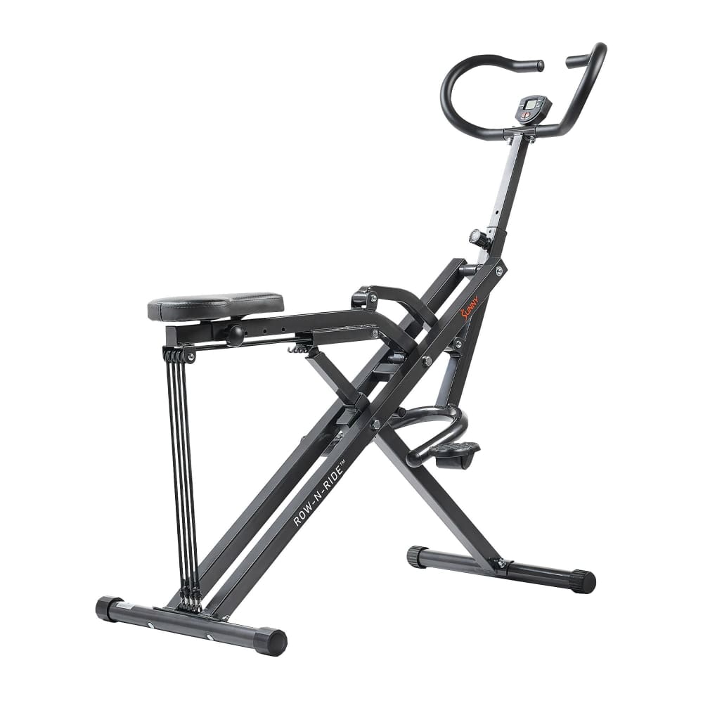 Sunny Health & Fitness NO. 077PLUS Row-N-Ride Plus Assisted Squat Machine - Sunny Health & Fitness