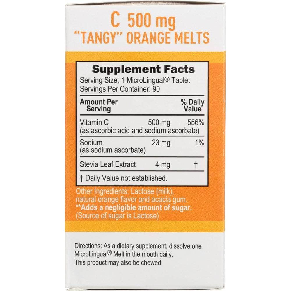 Superior Source Superior Source Vitamin C 500mg Tangy Orange Melts, 90 tb