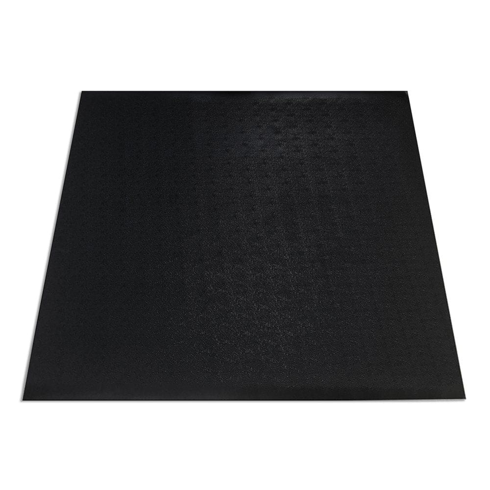 SuperMats Commercial-Grade Solid Vinyl GymMat 50 x 60 (Black) - Fitness Equipment - SuperMats
