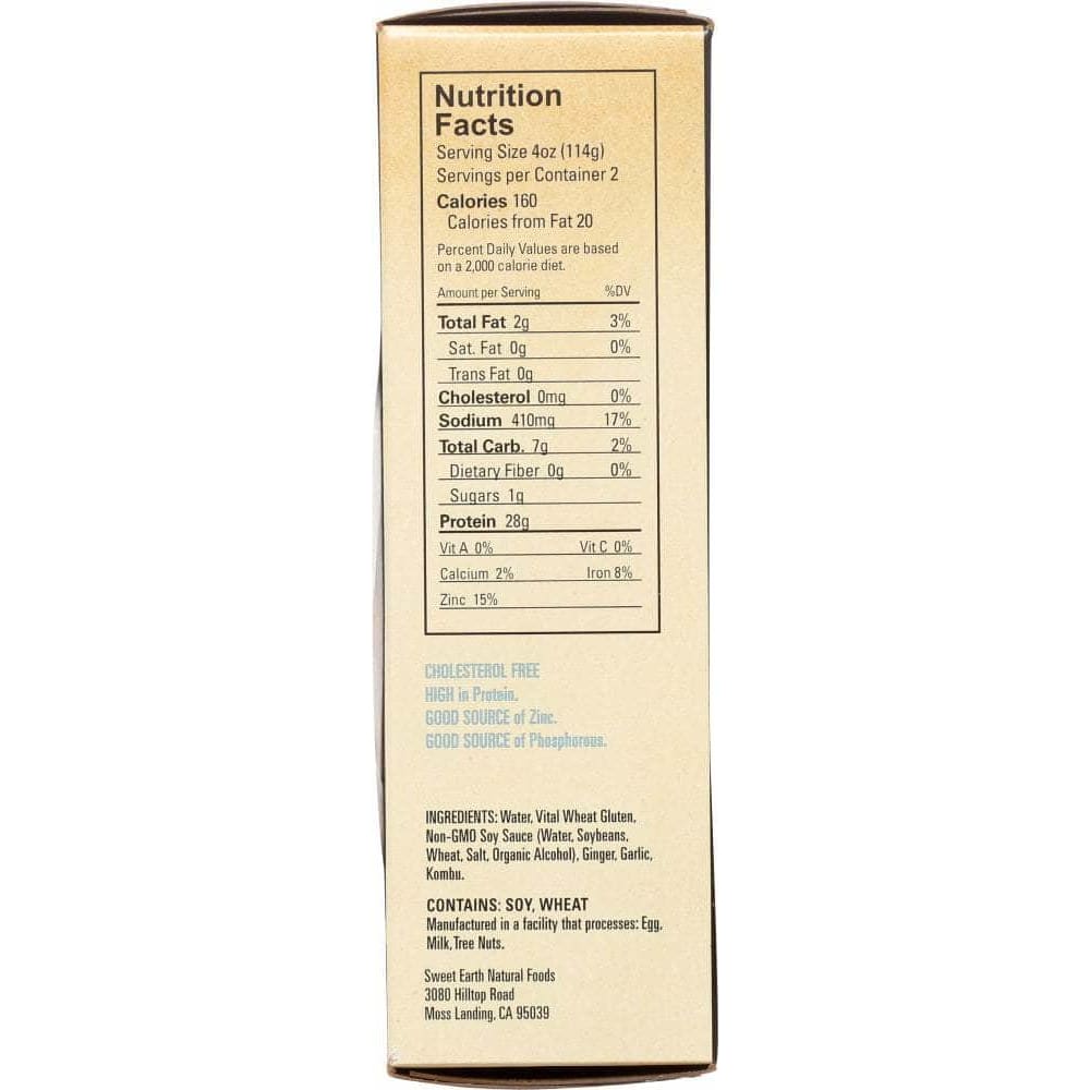 Sweet Earth Foods Sweet Earth Seitan Slices Traditional, 8 oz
