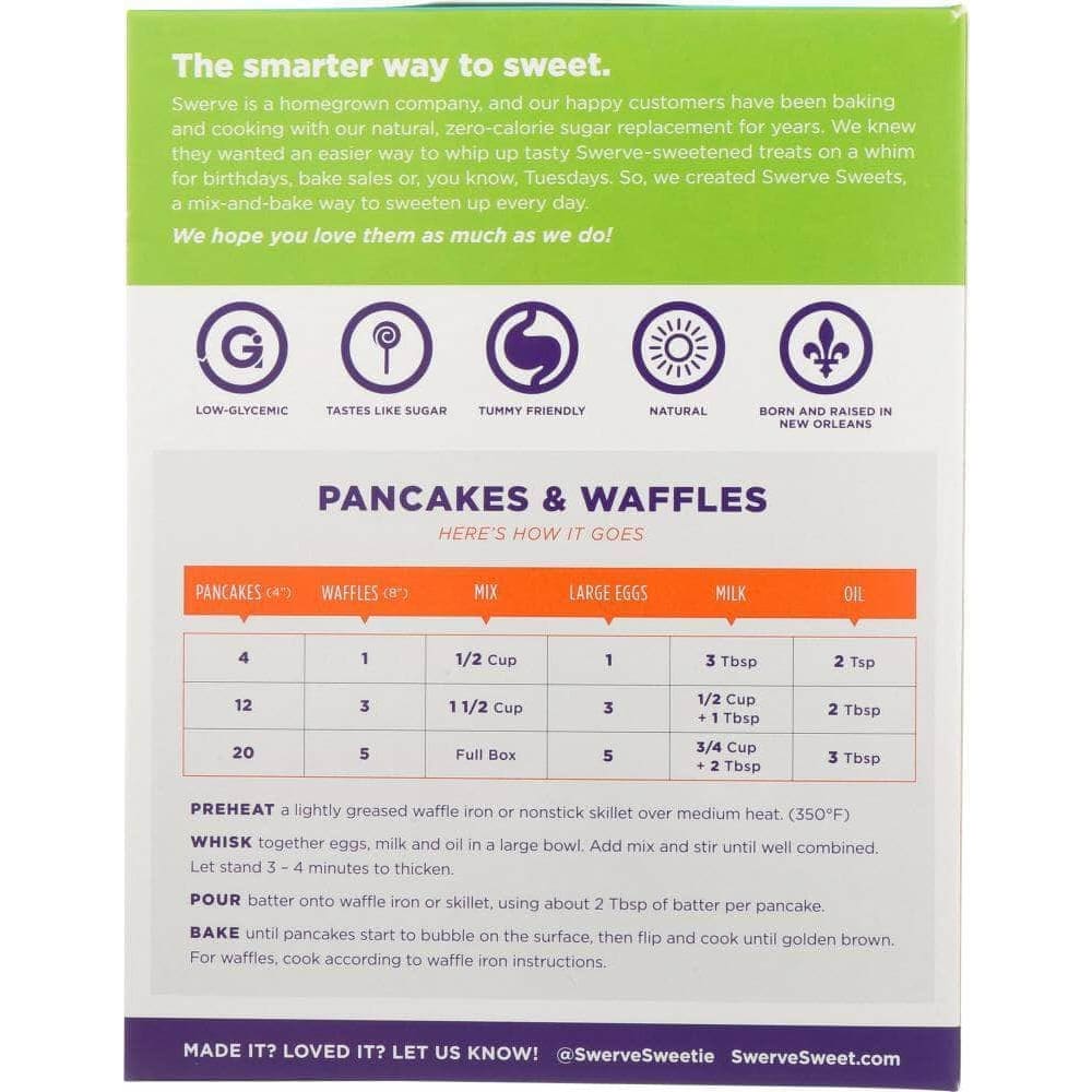 Swerve Sweets Swerve Pancake & Waffle Mix, 10.6 oz