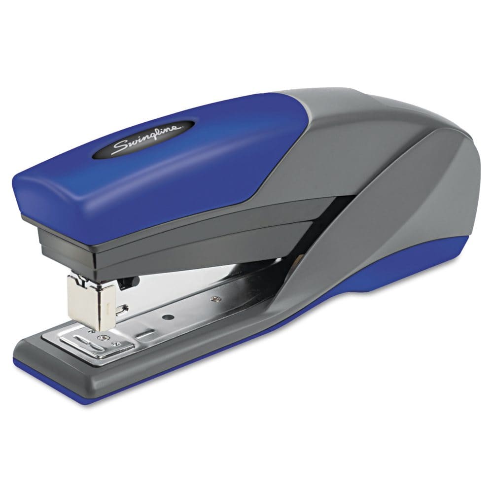 Swingline - Light Touch Reduced Effort Full Strip Stapler 20-Sheet Capacity - Blue - Desk Accessories & Office Supplies - Swingline