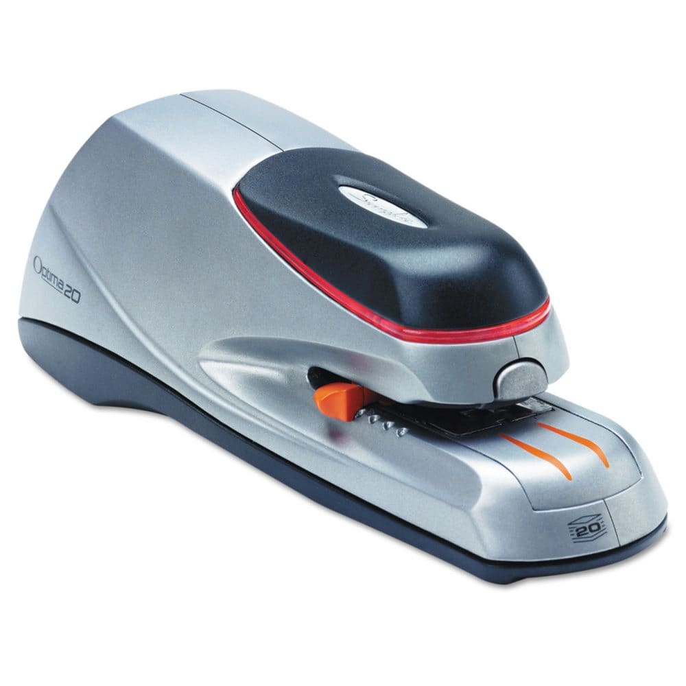 Swingline - Optima 20 Electric Stapler 20-Sheet Capacity - Silver - Desk Accessories & Office Supplies - Swingline