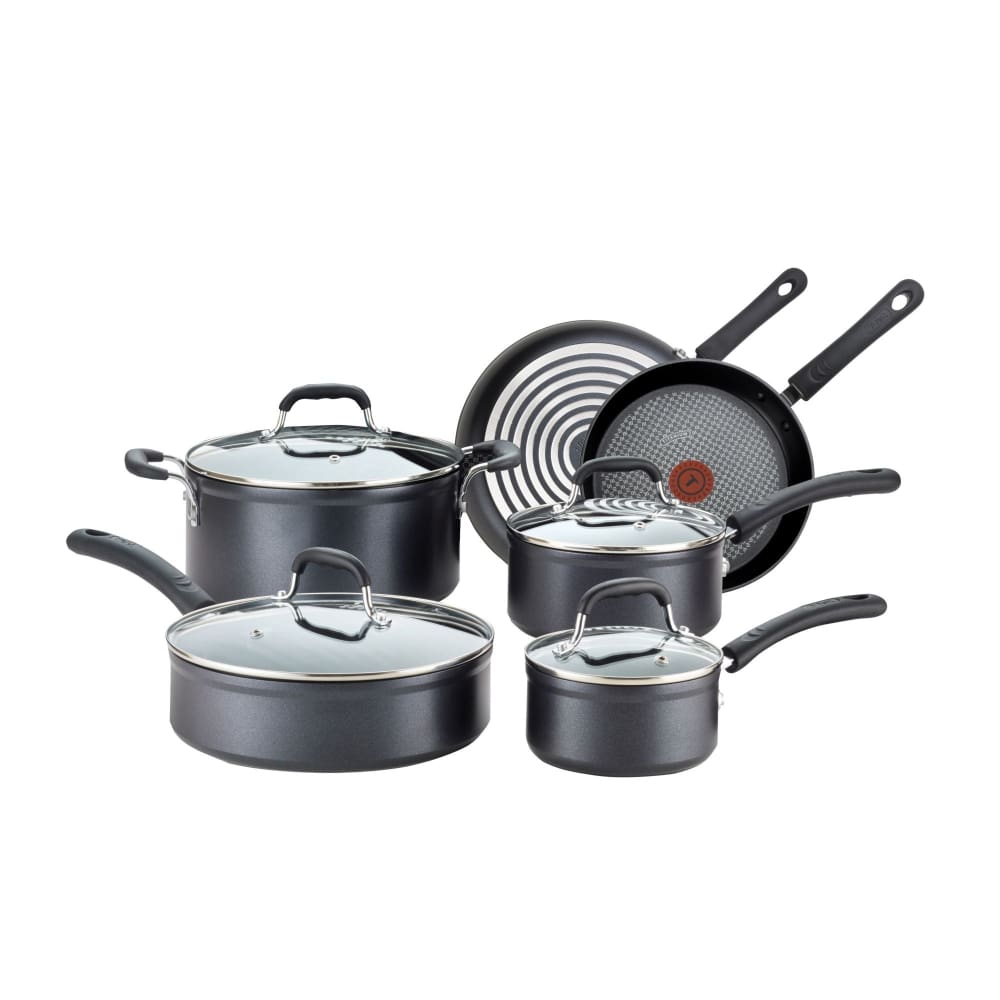 T-fal T-fal 10-Piece Forged Non-Stick Cookware Set - Home/Home/Housewares/Cookware/Cookware Sets/ - T-fal