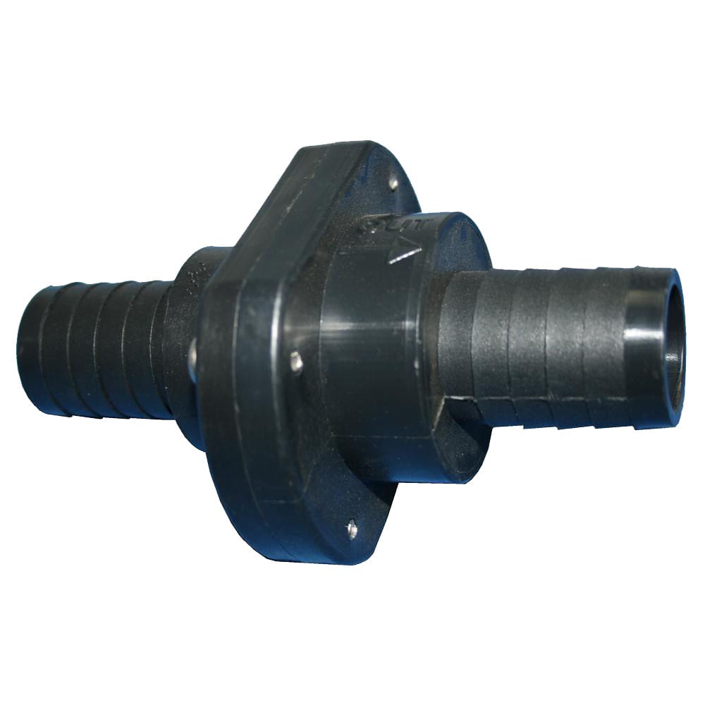 T-H Marine Double Barb Inline Scupper Check Valve - 1-1/ 8 - Black - Marine Plumbing & Ventilation | Fittings - T-H Marine Supplies