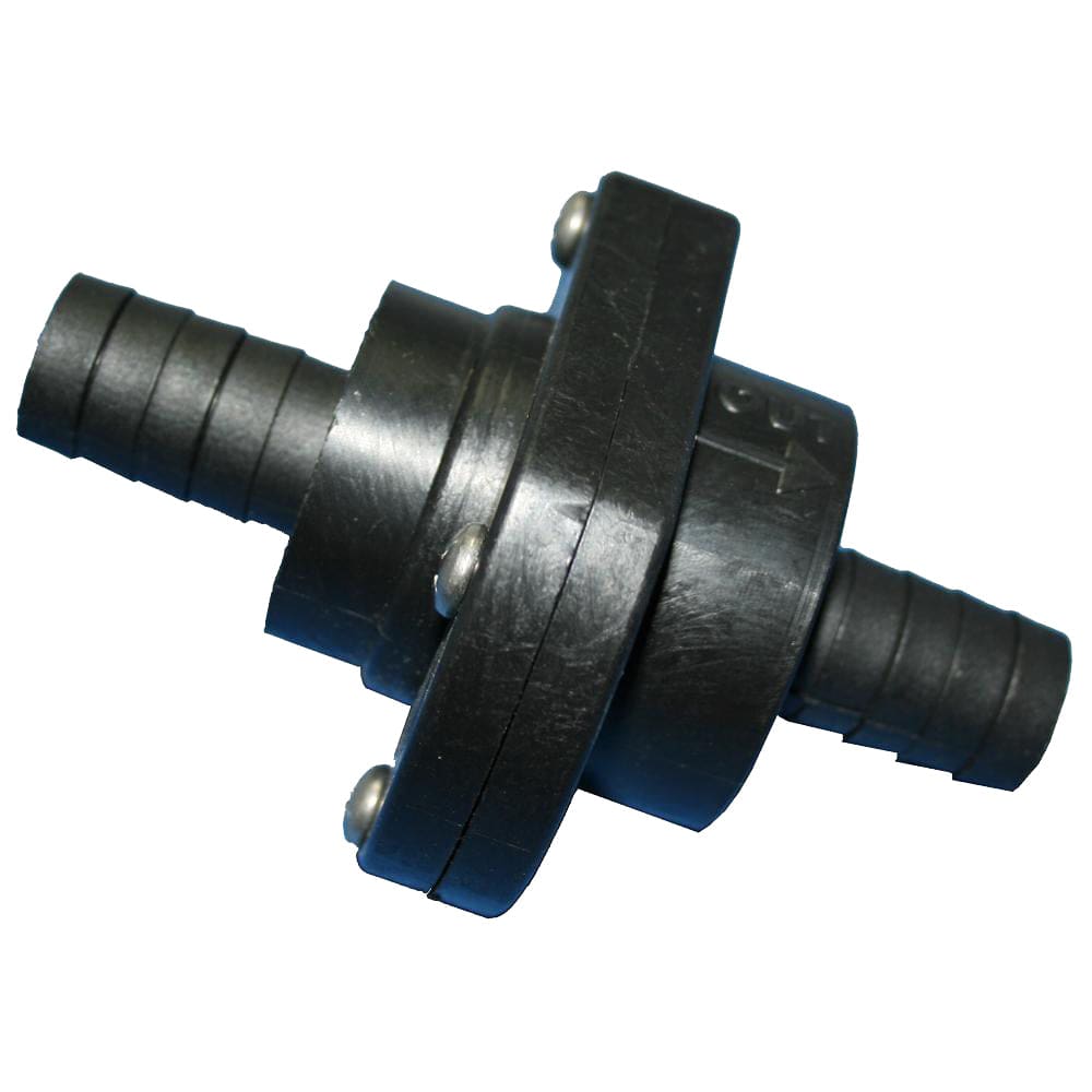 T-H Marine Double Barb Inline Scupper Check Valve - 3/ 4 - Black - Marine Plumbing & Ventilation | Fittings - T-H Marine Supplies