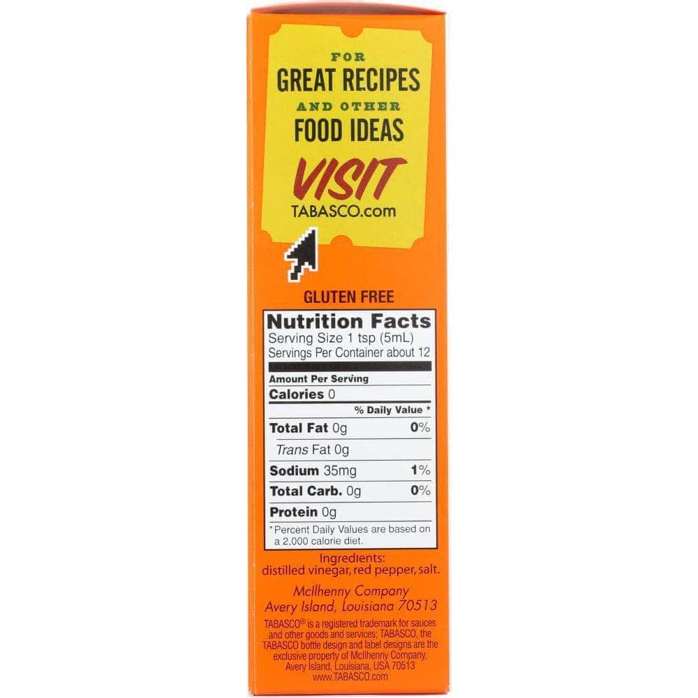 Tabasco Tabasco Original Flavor Pepper Sauce, 2 Oz