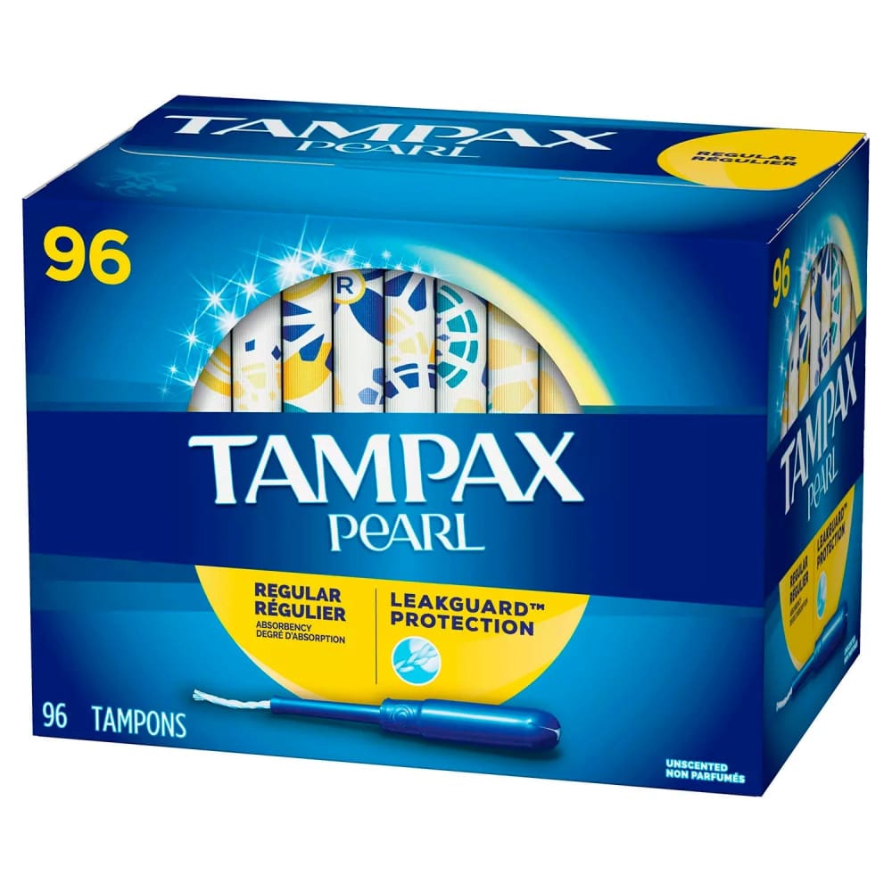Tampax Pearl Unscented Tampons Regular - 96 Ct - Tampons - Tampax