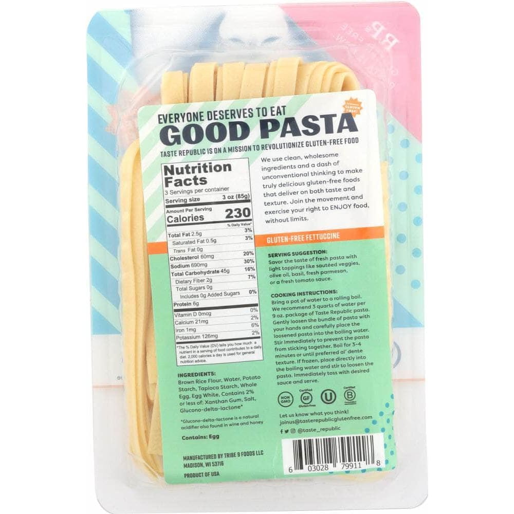 Taste Republic Taste Republic Fresh Gluten Free Fettuccine Pasta, 9 oz