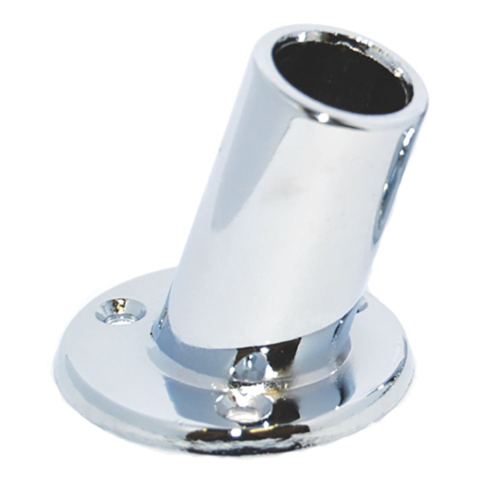 Taylor Made 1 Slanted Chrome Plated Flag Pole Socket - Boat Outfitting | Accessories - Taylor Made