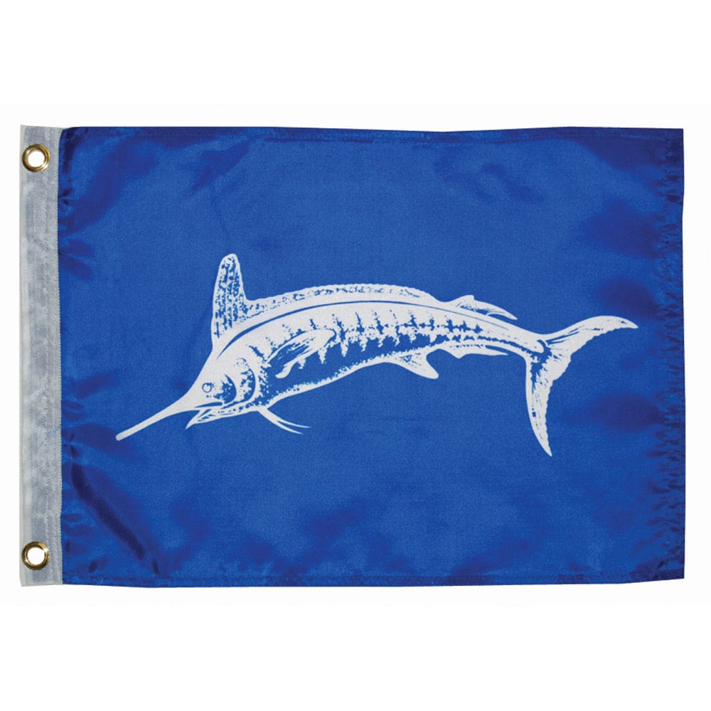 Taylor Made 12 x 18 White Marlin Flag - Boat Outfitting | Accessories - Taylor Made