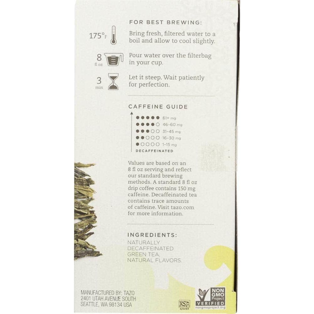 Tazo Tazo Tea Lotus Blossom Green Decaffeinated, 1.6 oz