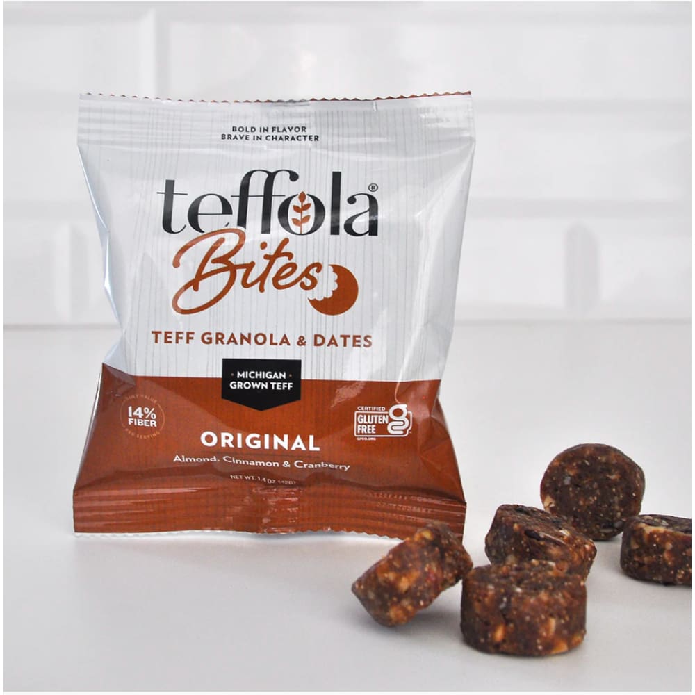 TEFFOLA: Bites Teffola Original 1.4 OZ (Pack of 5) - Bars Granola & Snack - TEFFOLA