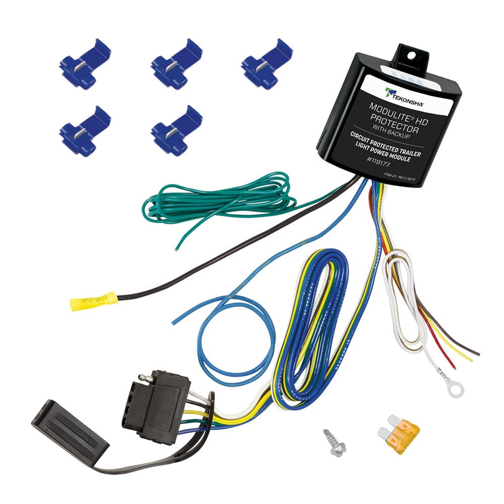 Tekonsha ModuLite® HD Protector w/ Integrated Circuit & Overload Protection & 5-Flat Connector f/ Backup Light or Surge Brake Lockout