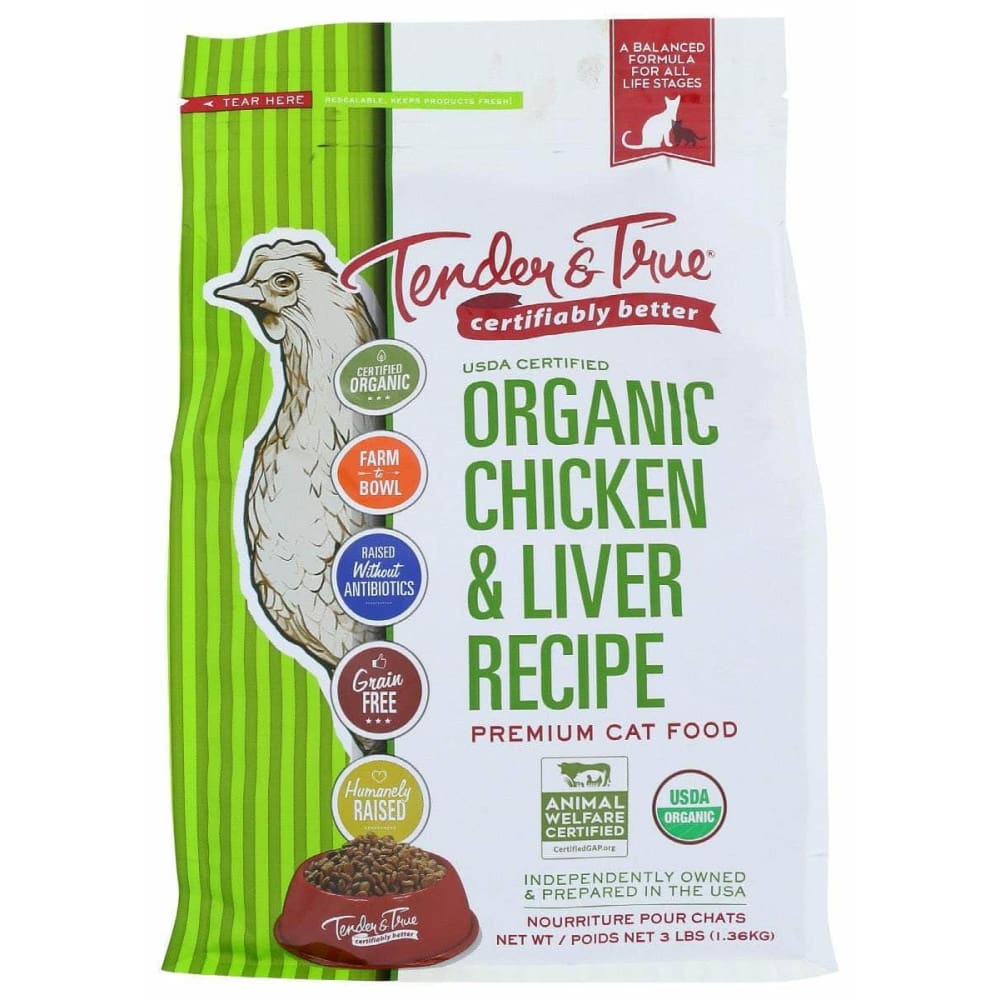 TENDER AND TRUE TENDER AND TRUE Cat Fd Chicken & Liver, 3 lb