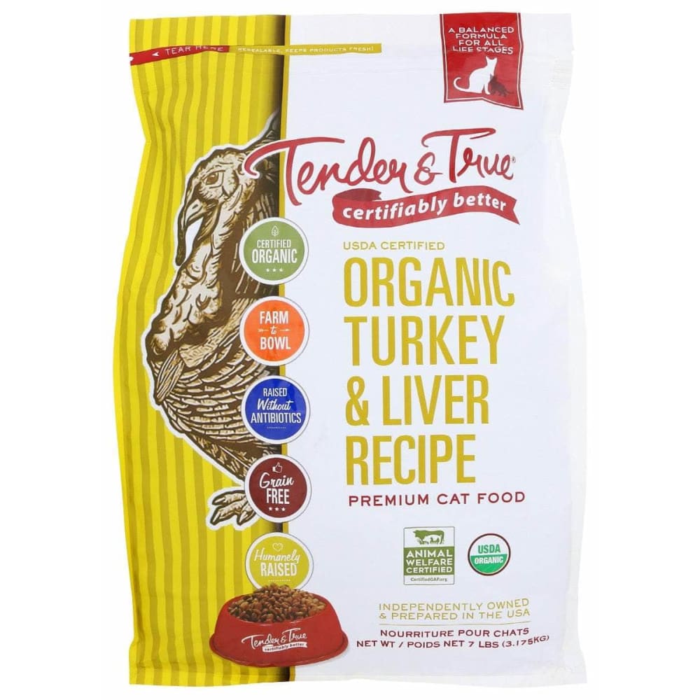 TENDER AND TRUE TENDER AND TRUE Kibble Cat Trky Liver, 7 lb