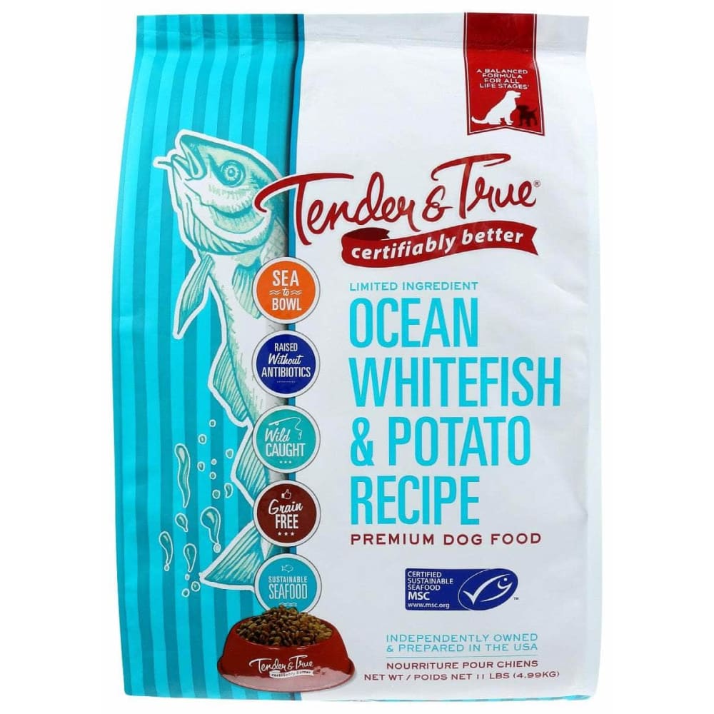 TENDER AND TRUE TENDER AND TRUE Kibble Dog Ocn Whtfsh Pot, 11 lb