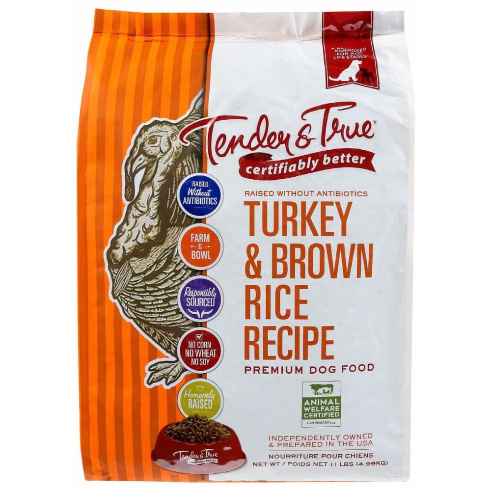 TENDER AND TRUE TENDER AND TRUE Kibble Dog Trky Brwn Rice, 11 lb