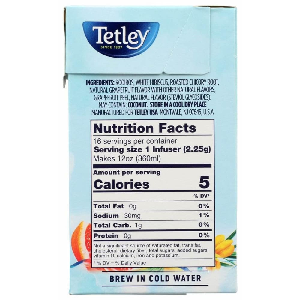 TETLEY Tetley Tea Rooibos Grapefruit, 16 Ea