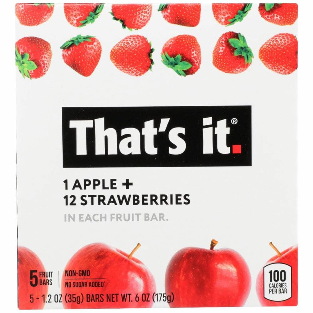 THATS IT THATS IT Bar Apple Strawberry 5Ct, 6 oz