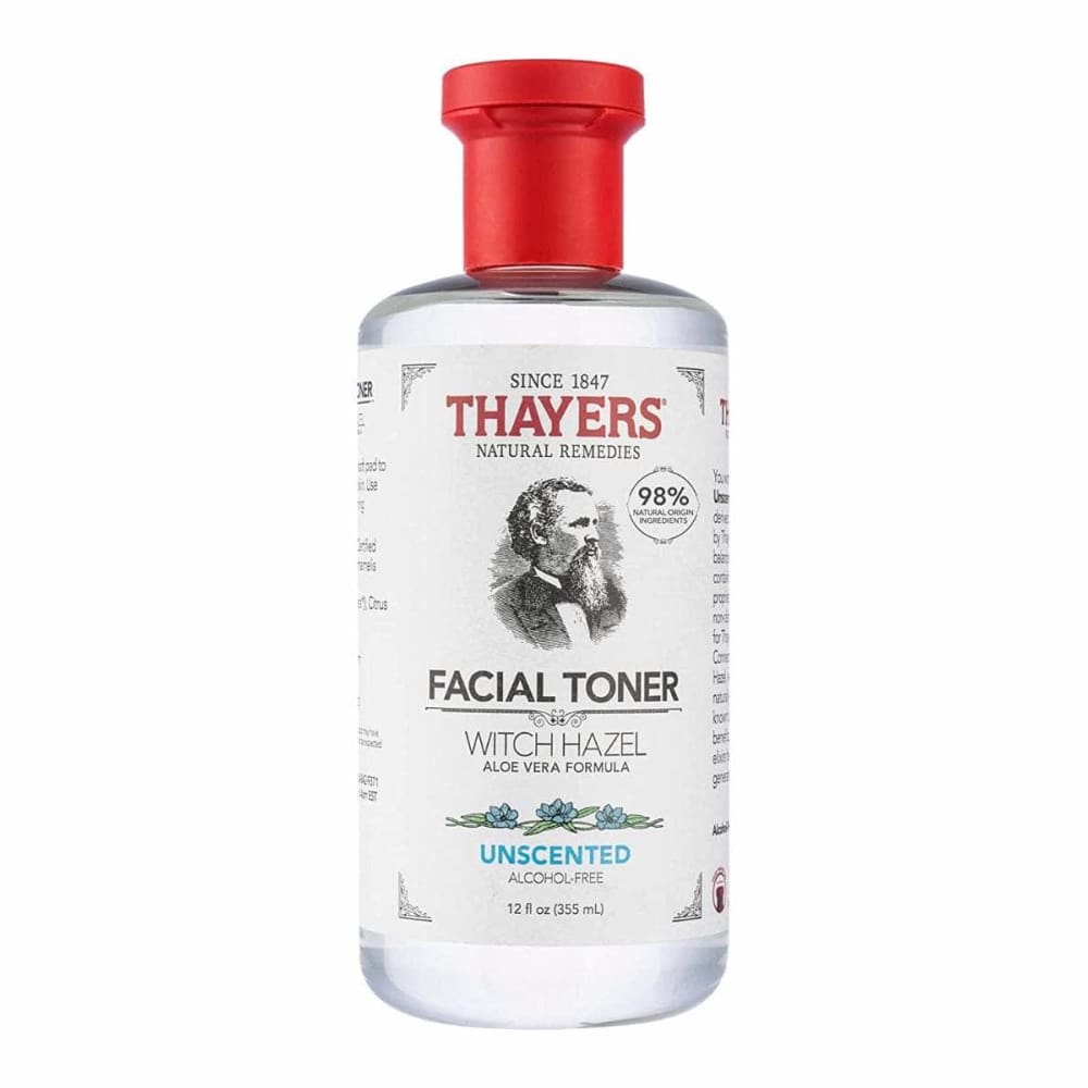 THAYERS THAYERS Alcohol Free Unscented Facial Toner Witch Hazel And Aloe Vera Formula, 12 oz
