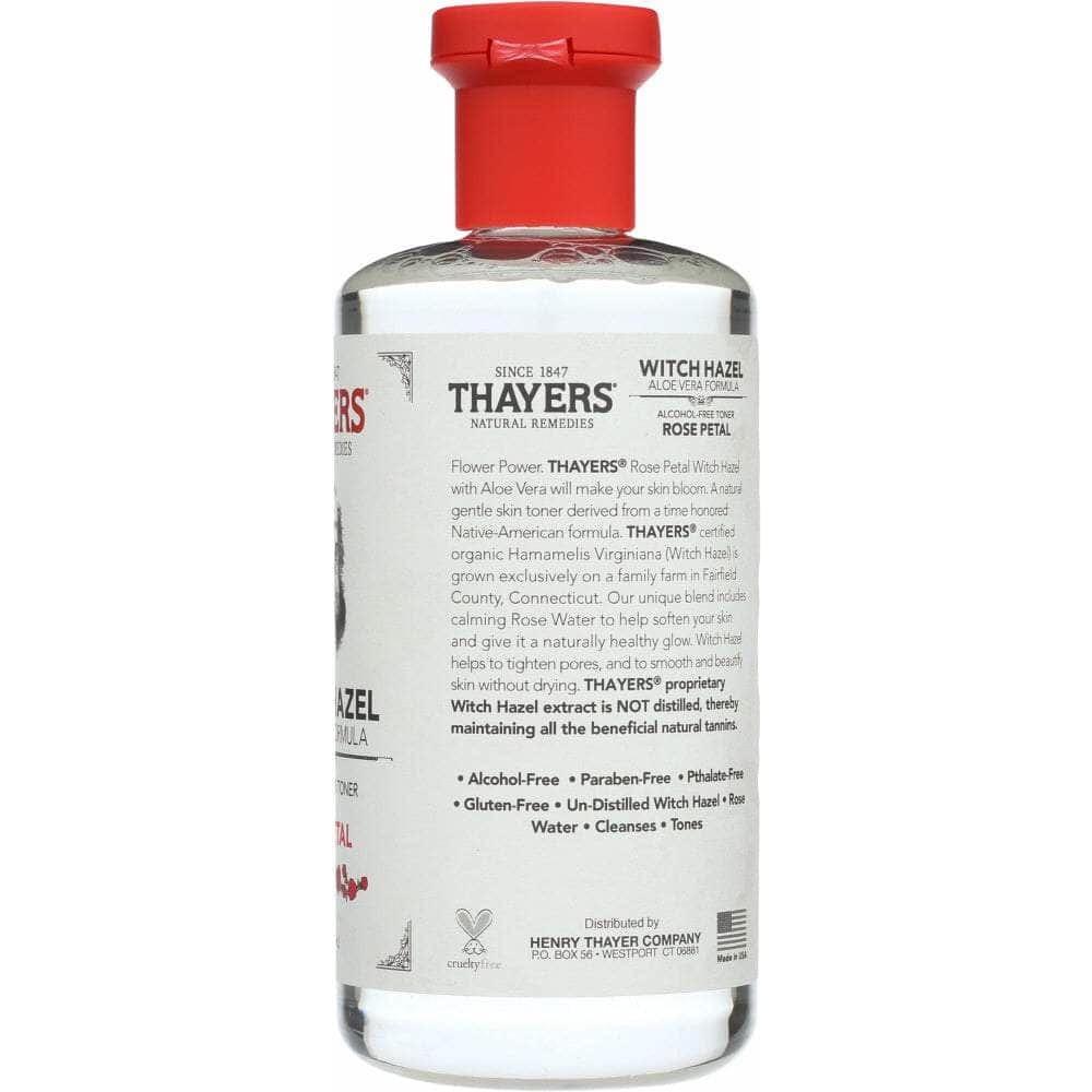 Thayers Thayers Witch Hazel Aloe Vera Formula Alcohol-Free Toner Rose Petal, 12 oz