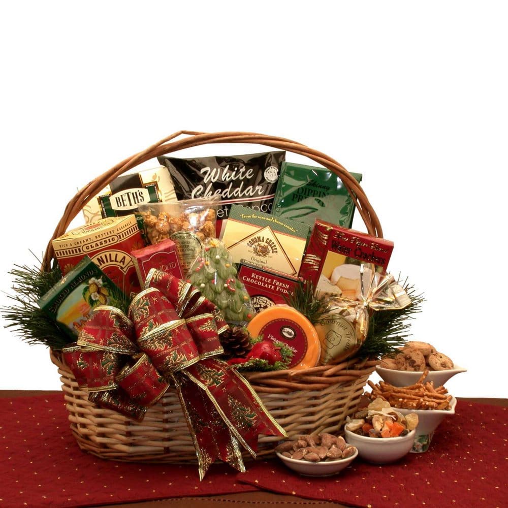 The Bountiful Holiday Gourmet Gift Basket - Gift Baskets - ShelHealth
