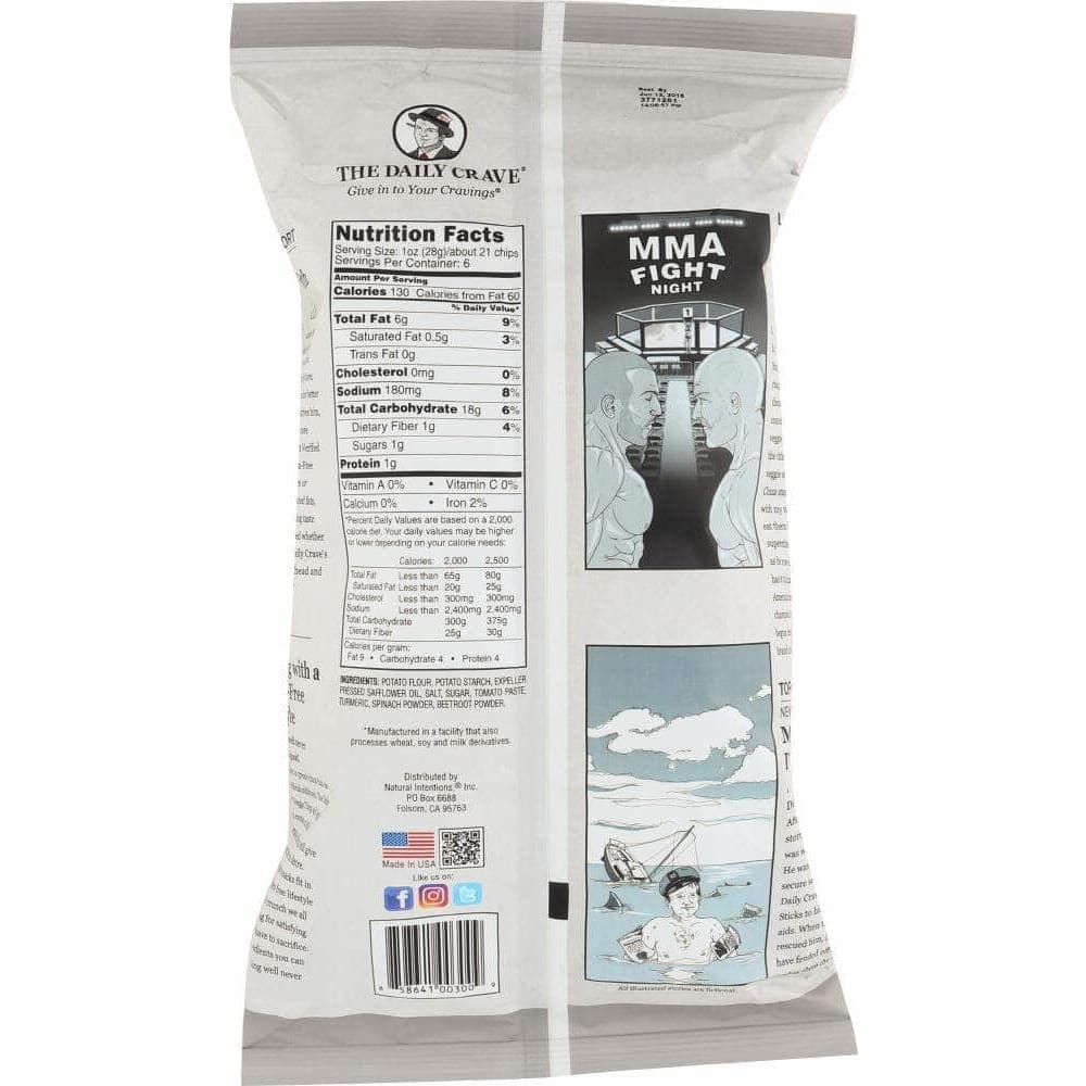 The Daily Crave The Daily Crave Chips Veggie, 6 oz