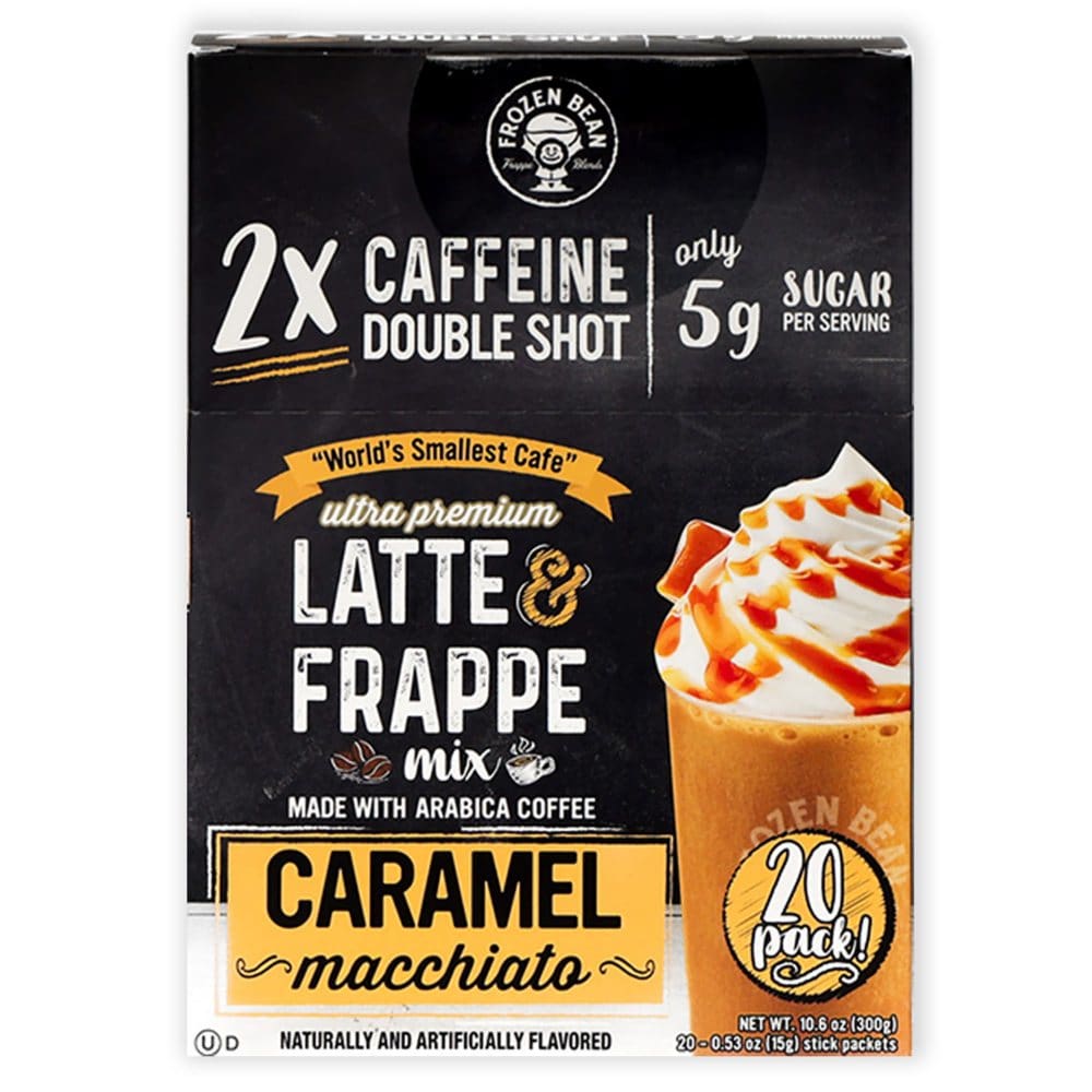 The Frozen Bean Stick Packs Caramel Macchiato (20 pk.) - Instant Coffee - ShelHealth