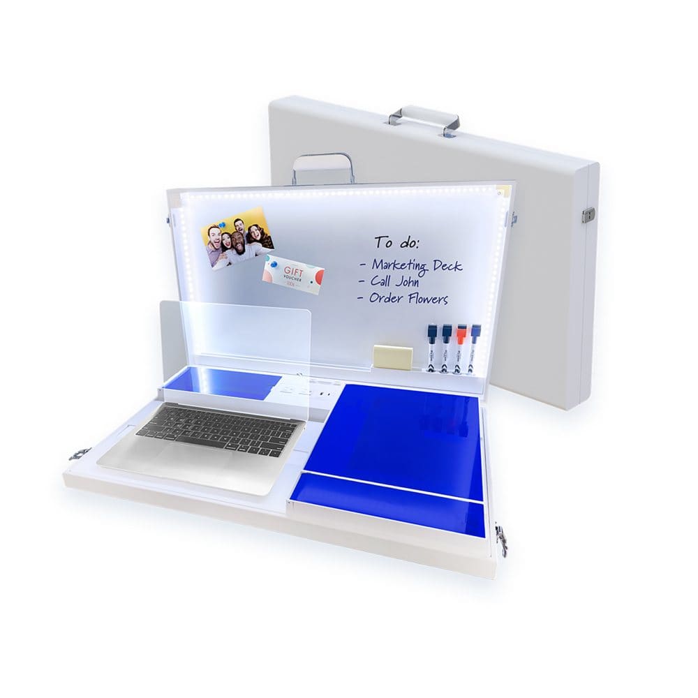 The Home Office by Worky -15-in-1 Portable Workspace White - Cables & Connectors -