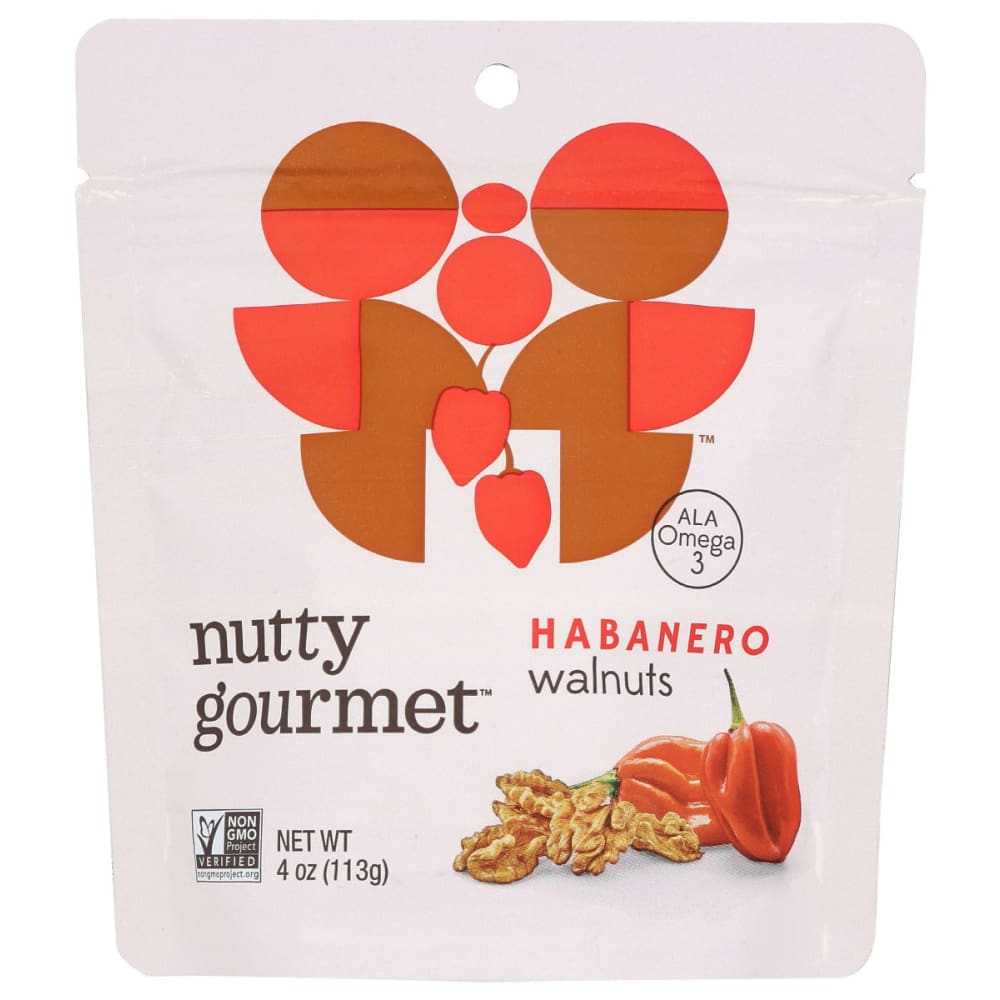 THE NUTTY GOURMET: Habanero Walnuts 4 oz (Pack of 5) - Snacks > Nuts - THE NUTTY GOURMET