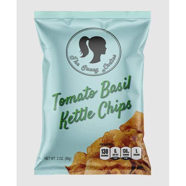 THE SAUCY LADIES Grocery > Snacks > Chips THE SAUCY LADIES: Tomato Basil Kettle Chips, 2 oz