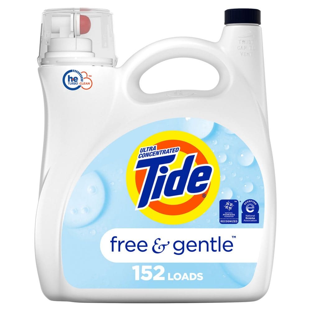 Tide Free & Gentle Liquid Laundry Detergent (170 fl. oz. 152 loads) - Grocery & Household Savings - ShelHealth