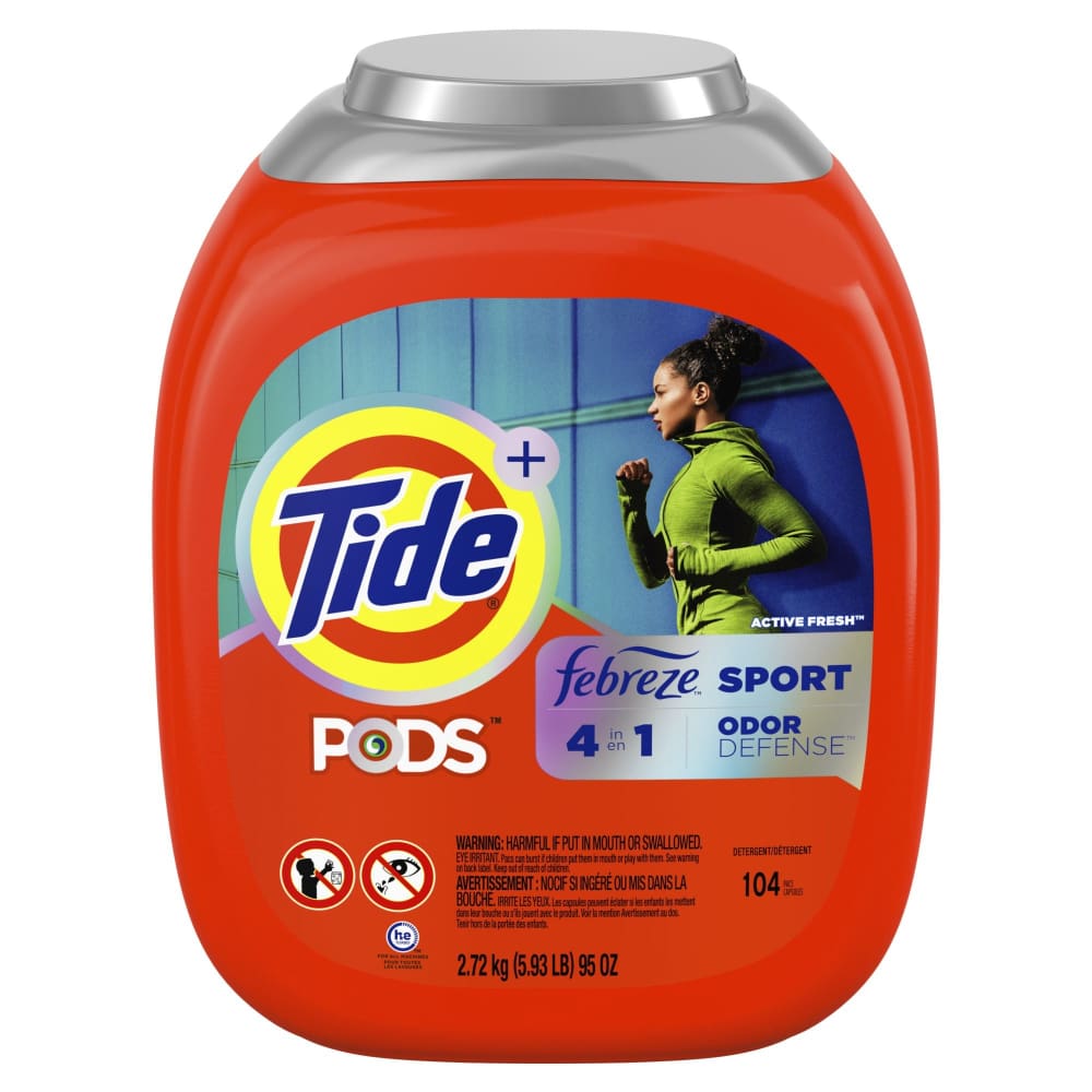 Tide PODS Liquid Laundry Detergent Pacs, 4n1 with Febreze, HE
