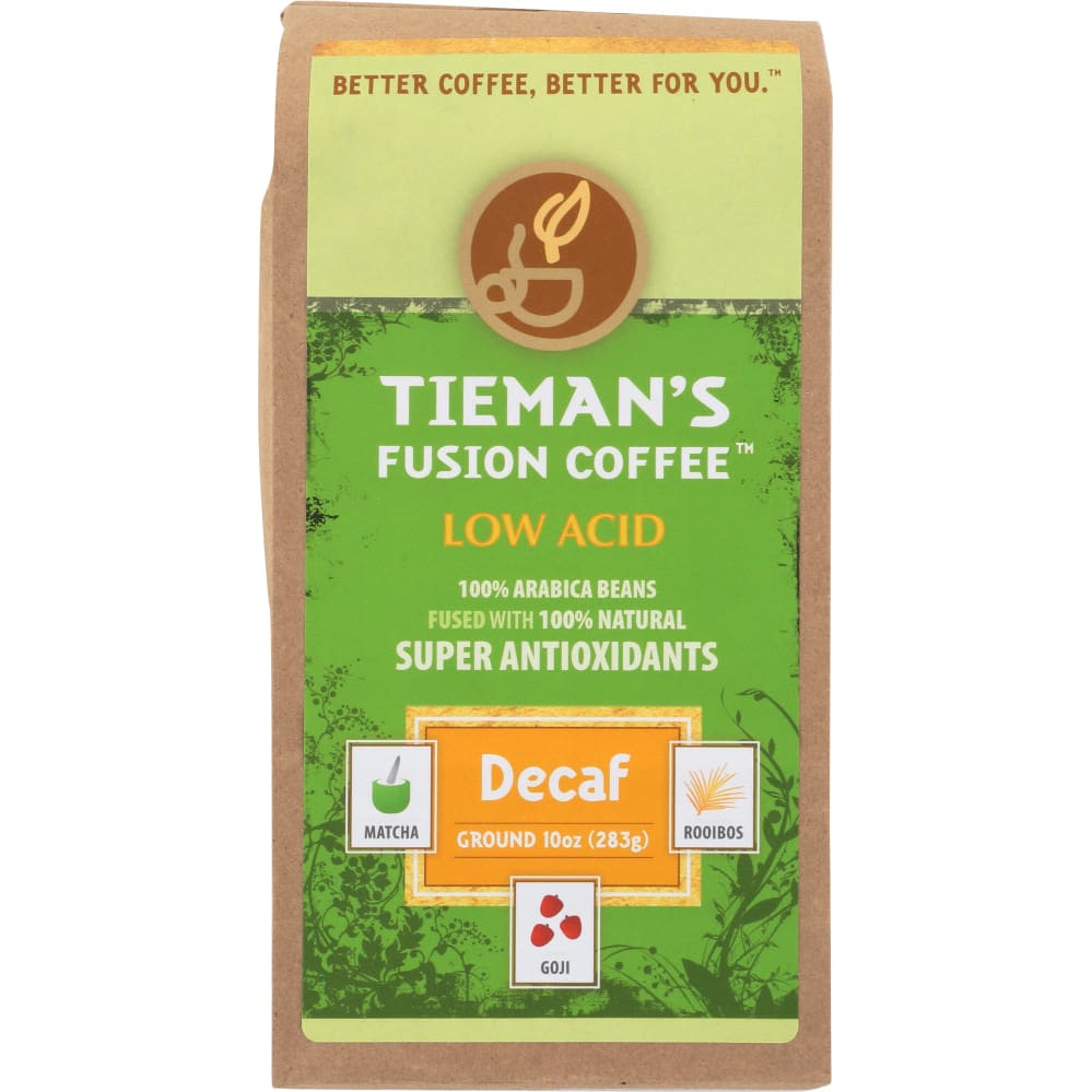 TIEMANS FUSION: Semi Dark Decaf Fusion Ground Coffee 10 oz - Beverages > Coffee Tea & Hot Cocoa - TIEMANS FUSION
