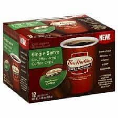 TIM HORTON Grocery > Beverages > Coffee, Tea & Hot Cocoa TIM HORTON Coffee Ss Decaf 100% Arab 12Pc, 4.44 oz