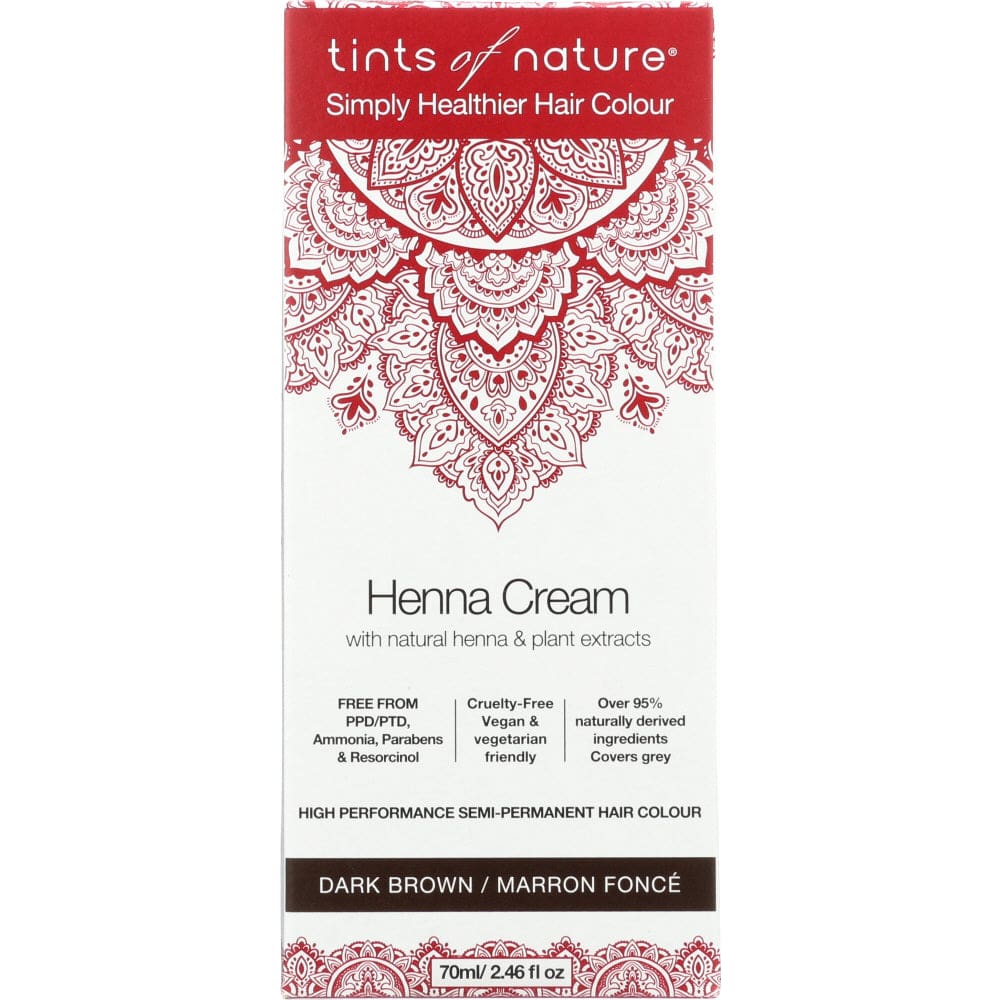 TINTS OF NATURE: COLOUR HAIR HENA CRM DK BROWN (2.460 FO) (Pack of 2) - MONTHLY SPECIALS > Hair Care > Hair Color Products - TINTS OF NATURE