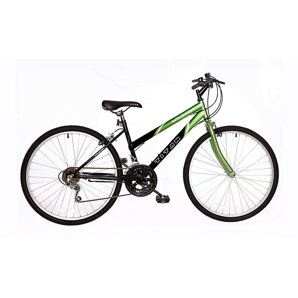Titan Wildcat Hardtail Women’s 26 18-Speed Mountain Bicycle - Lime Green/Black - Titan