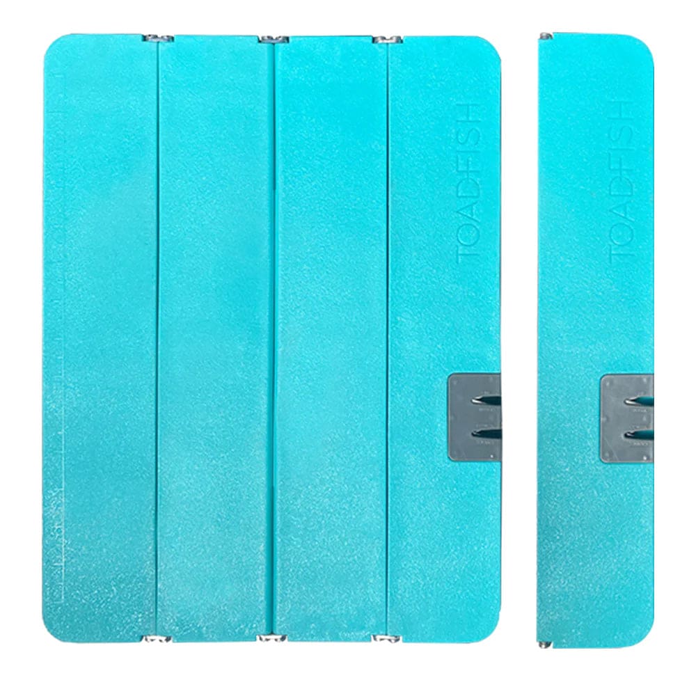 Toadfish XL Stowaway Folding Cutting Board w/ Built-In Knife Sharpener - Teal - Boat Outfitting | Deck / Galley - Toadfish
