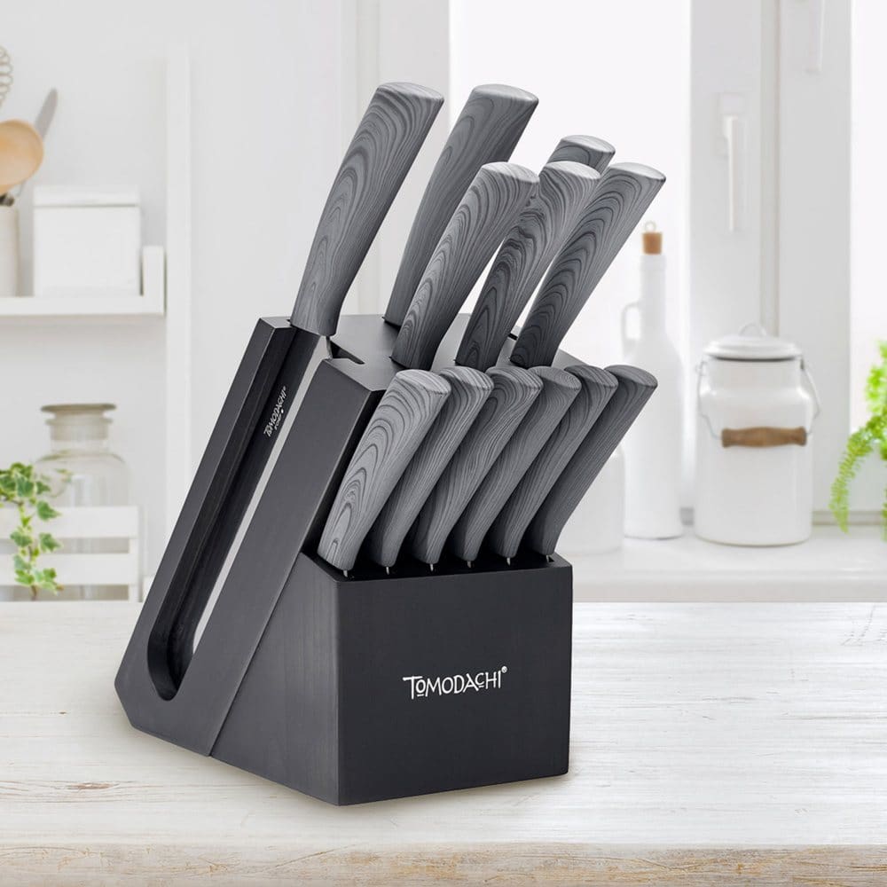 Tomodachi Raintree Ash 13-Piece Cutlery Block Set - Cutlery Sets & Kitchen Knives - Tomodachi