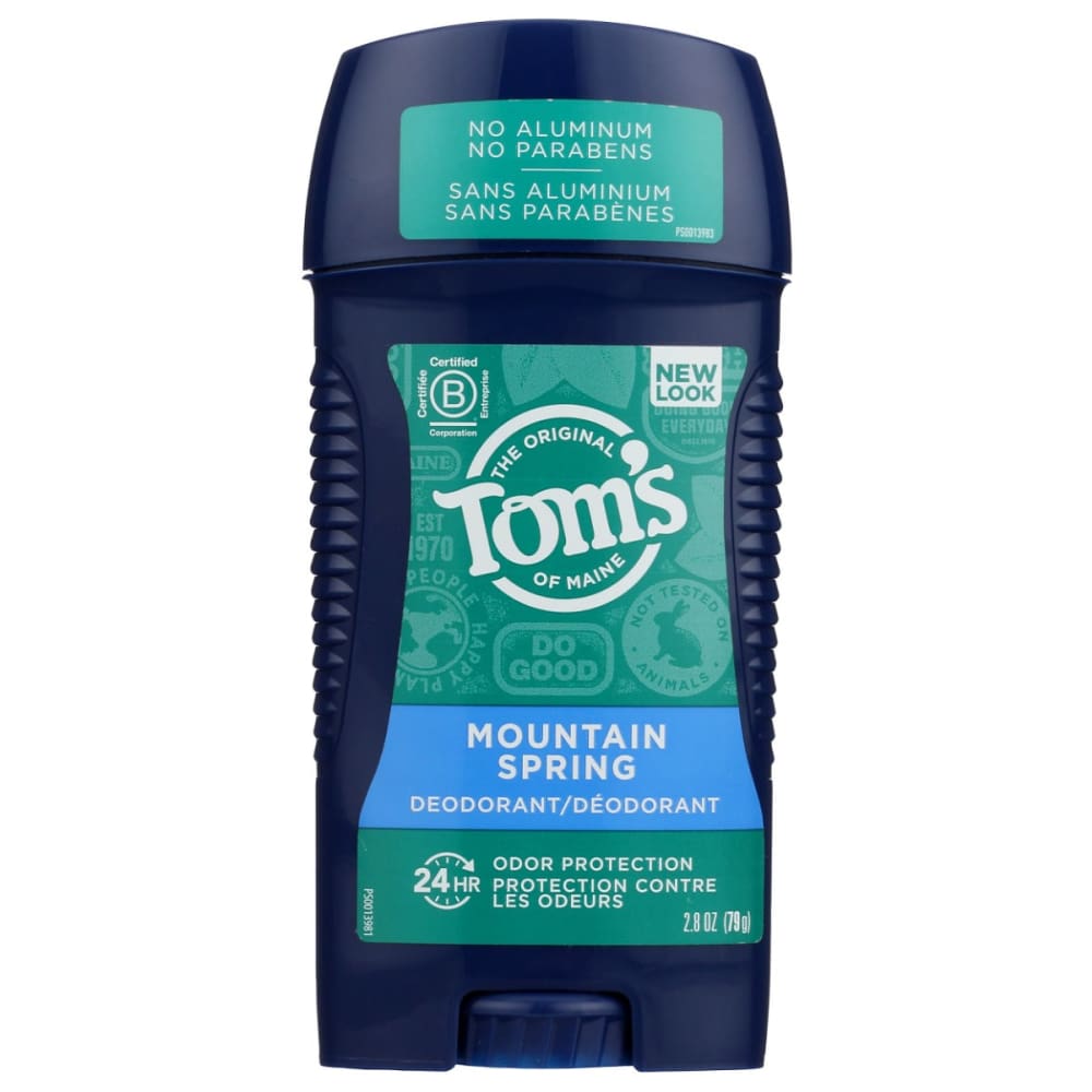 TOMS OF MAINE: Long-Lasting Aluminum-Free Natural Deodorant Mountain Spring 2.8 oz. (Pack of 4) - Beauty & Body Care > Deodorants &